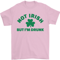 Not Irish but Im Drunk St Patricks Day Beer Mens T-Shirt Cotton Gildan Light Pink