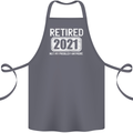 Not My Problem 2021 Retirement Retired Cotton Apron 100% Organic Steel