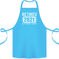 Not My Problem 2021 Retirement Retired Cotton Apron 100% Organic Turquoise