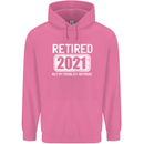 Not My Problem 2021 Retirement Retired Mens 80% Cotton Hoodie Azelea