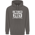 Not My Problem 2021 Retirement Retired Mens 80% Cotton Hoodie Charcoal