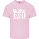 Not My Problem 2021 Retirement Retired Mens Cotton T-Shirt Tee Top Light Pink
