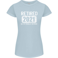 Not My Problem 2021 Retirement Retired Womens Petite Cut T-Shirt Light Blue