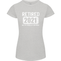 Not My Problem 2021 Retirement Retired Womens Petite Cut T-Shirt Sports Grey