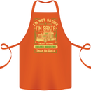 Not Santa Delivery Driver Christmas Funny Cotton Apron 100% Organic Orange