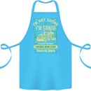 Not Santa Delivery Driver Christmas Funny Cotton Apron 100% Organic Turquoise