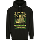 Not Santa Delivery Driver Christmas Funny Mens 80% Cotton Hoodie Black