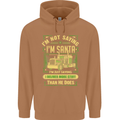 Not Santa Delivery Driver Christmas Funny Mens 80% Cotton Hoodie Caramel Latte