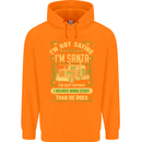 Not Santa Delivery Driver Christmas Funny Mens 80% Cotton Hoodie Orange