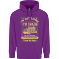 Not Santa Delivery Driver Christmas Funny Mens 80% Cotton Hoodie Purple