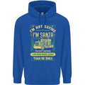 Not Santa Delivery Driver Christmas Funny Mens 80% Cotton Hoodie Royal Blue