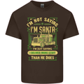 Not Santa Delivery Driver Christmas Funny Mens Cotton T-Shirt Tee Top Dark Chocolate