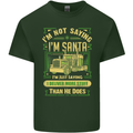 Not Santa Delivery Driver Christmas Funny Mens Cotton T-Shirt Tee Top Forest Green