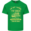 Not Santa Delivery Driver Christmas Funny Mens Cotton T-Shirt Tee Top Irish Green