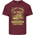 Not Santa Delivery Driver Christmas Funny Mens Cotton T-Shirt Tee Top Maroon