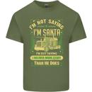 Not Santa Delivery Driver Christmas Funny Mens Cotton T-Shirt Tee Top Military Green