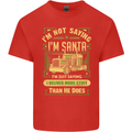 Not Santa Delivery Driver Christmas Funny Mens Cotton T-Shirt Tee Top Red