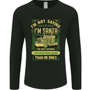 Not Santa Delivery Driver Christmas Funny Mens Long Sleeve T-Shirt Black