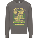 Not Santa Delivery Driver Christmas Funny Mens Sweatshirt Jumper Charcoal