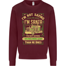 Not Santa Delivery Driver Christmas Funny Mens Sweatshirt Jumper Maroon