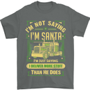 Not Santa Delivery Driver Christmas Funny Mens T-Shirt Cotton Gildan Charcoal