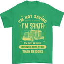 Not Santa Delivery Driver Christmas Funny Mens T-Shirt Cotton Gildan Irish Green