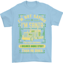 Not Santa Delivery Driver Christmas Funny Mens T-Shirt Cotton Gildan Light Blue