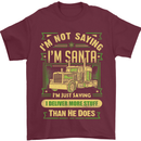 Not Santa Delivery Driver Christmas Funny Mens T-Shirt Cotton Gildan Maroon
