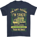 Not Santa Delivery Driver Christmas Funny Mens T-Shirt Cotton Gildan Navy Blue