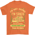Not Santa Delivery Driver Christmas Funny Mens T-Shirt Cotton Gildan Orange