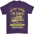 Not Santa Delivery Driver Christmas Funny Mens T-Shirt Cotton Gildan Purple