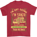 Not Santa Delivery Driver Christmas Funny Mens T-Shirt Cotton Gildan Red