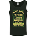 Not Santa Delivery Driver Christmas Funny Mens Vest Tank Top Black
