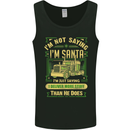 Not Santa Delivery Driver Christmas Funny Mens Vest Tank Top Black