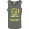 Not Santa Delivery Driver Christmas Funny Mens Vest Tank Top Charcoal