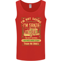 Not Santa Delivery Driver Christmas Funny Mens Vest Tank Top Red