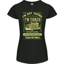 Not Santa Delivery Driver Christmas Funny Womens Petite Cut T-Shirt Black