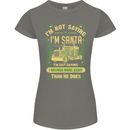 Not Santa Delivery Driver Christmas Funny Womens Petite Cut T-Shirt Charcoal