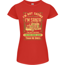 Not Santa Delivery Driver Christmas Funny Womens Petite Cut T-Shirt Red