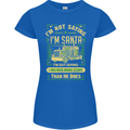 Not Santa Delivery Driver Christmas Funny Womens Petite Cut T-Shirt Royal Blue