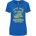 Not Santa Delivery Driver Christmas Funny Womens Wider Cut T-Shirt Royal Blue
