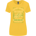 Not Santa Delivery Driver Christmas Funny Womens Wider Cut T-Shirt Yellow