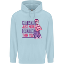Not Weird Just More Creative Than You Art Childrens Kids Hoodie Light Blue