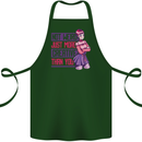 Not Weird Just More Creative Than You Art Cotton Apron 100% Organic Forest Green