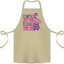 Not Weird Just More Creative Than You Art Cotton Apron 100% Organic Khaki