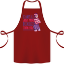 Not Weird Just More Creative Than You Art Cotton Apron 100% Organic Maroon