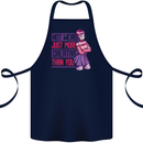 Not Weird Just More Creative Than You Art Cotton Apron 100% Organic Navy Blue