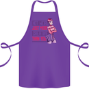 Not Weird Just More Creative Than You Art Cotton Apron 100% Organic Purple