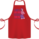 Not Weird Just More Creative Than You Art Cotton Apron 100% Organic Red