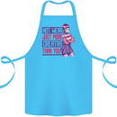 Not Weird Just More Creative Than You Art Cotton Apron 100% Organic Turquoise